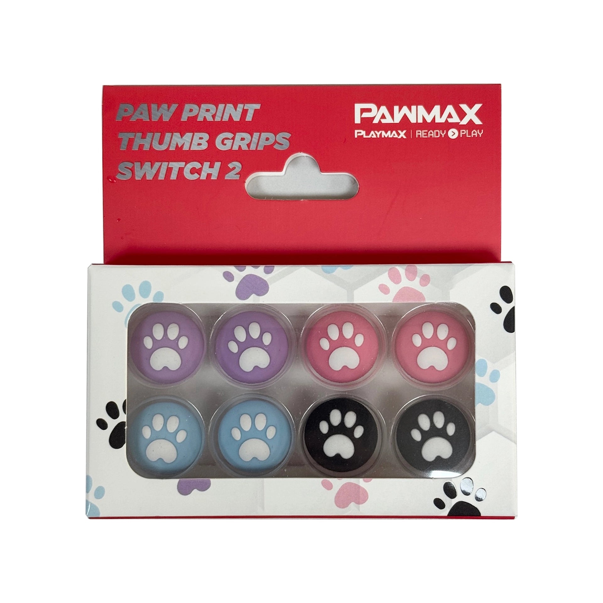 Playmax Paw Print Thumb Grips - Switch 2