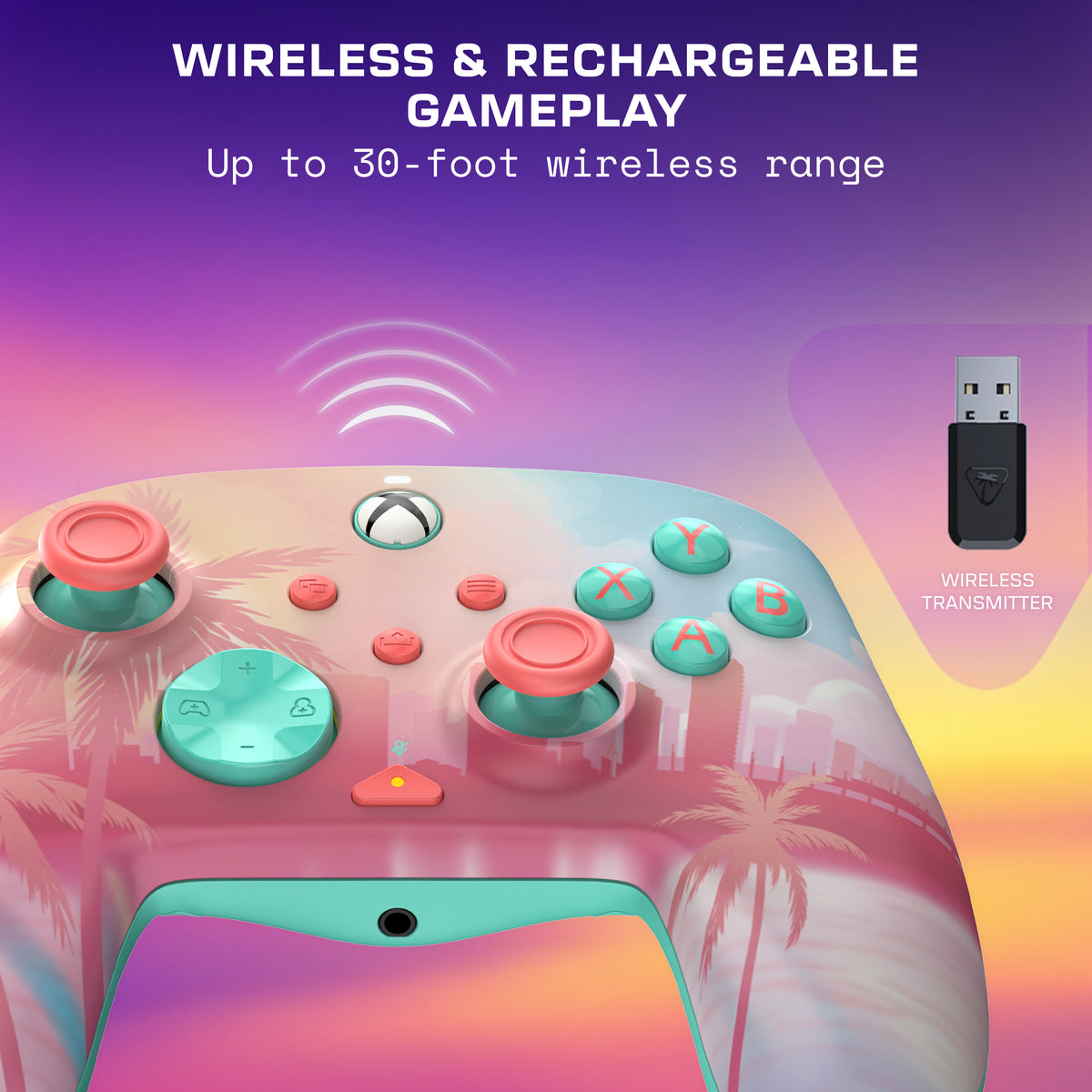 Turtle Beach Rematch Wireless Controller - Pacific Skyline (XBOX and PC)