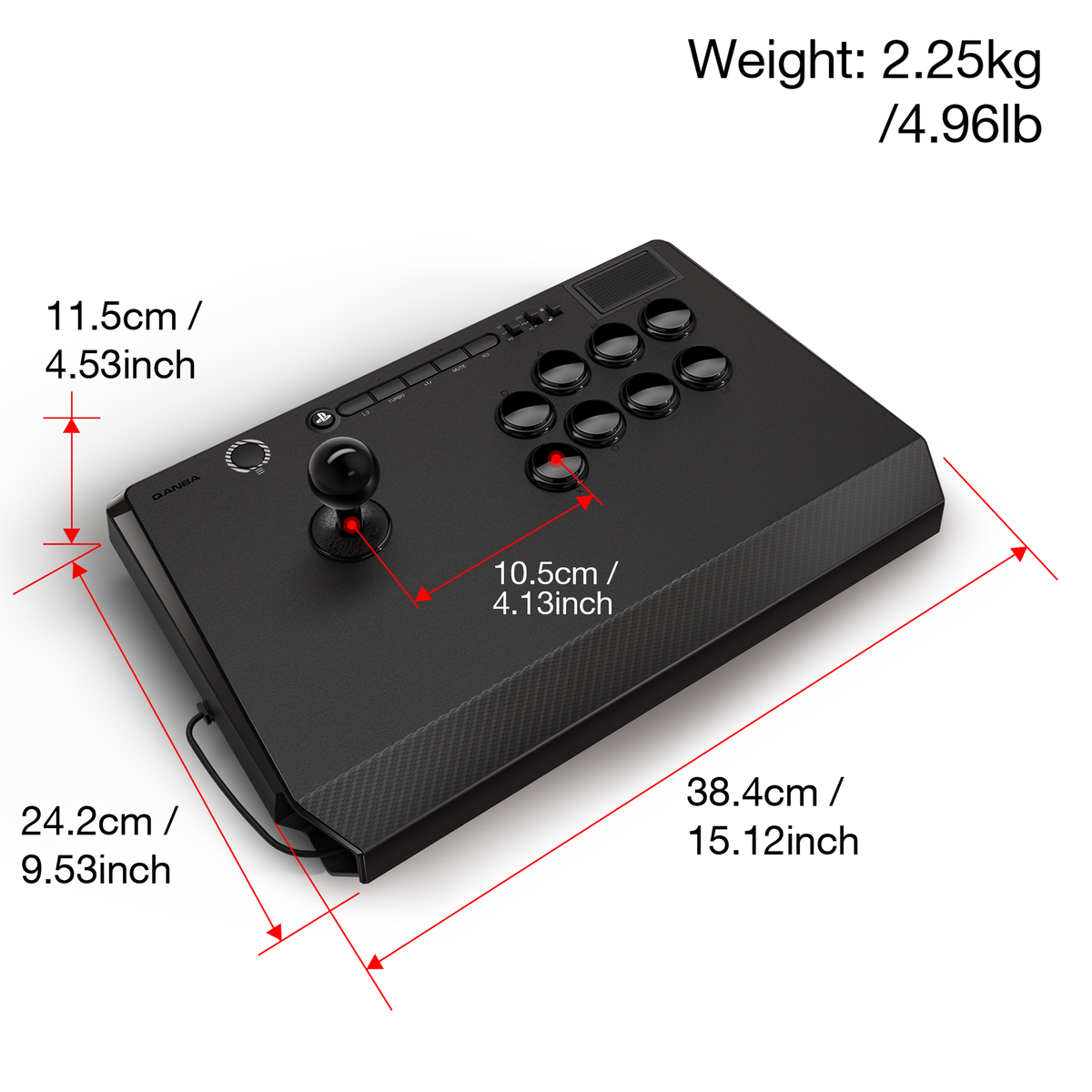 Qanba Titan Wired Fight Stick for PS5 / PS4 / PC