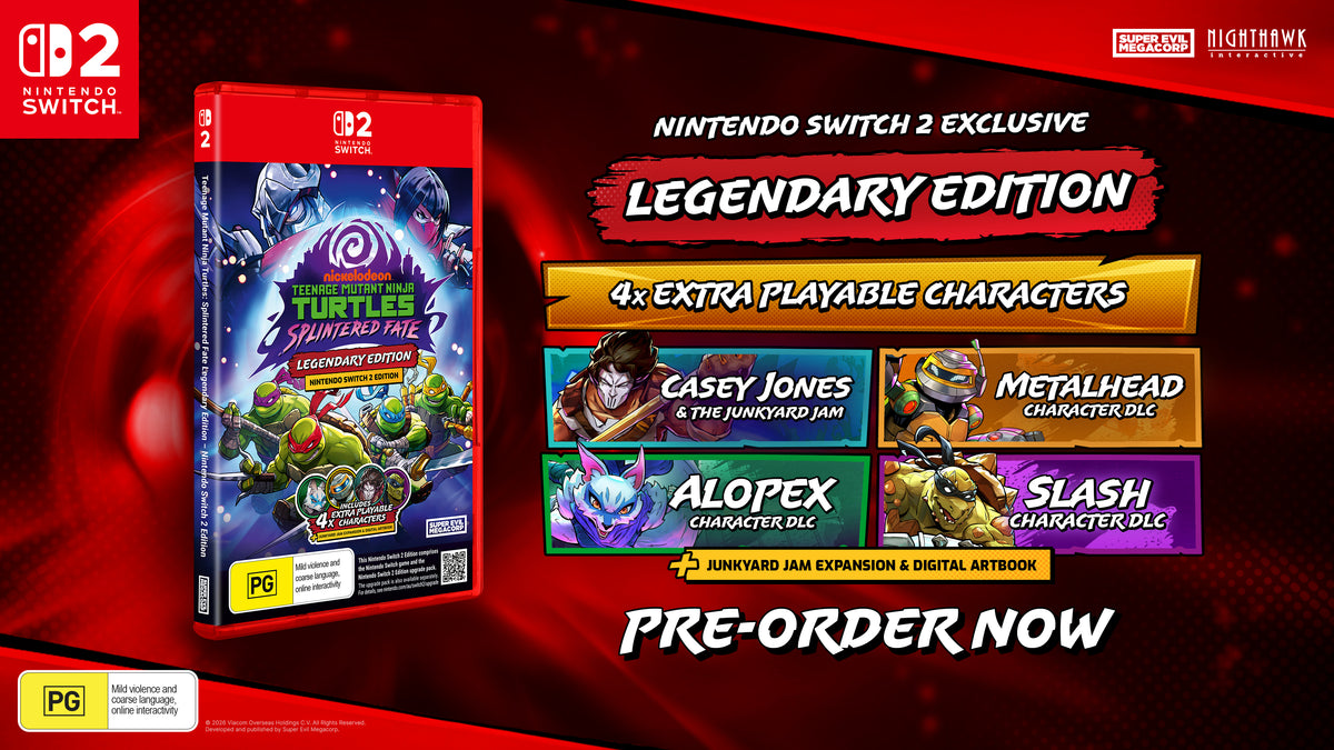  Teenage Mutant Ninja Turtles: Splintered Fate - Legendary Edition - Nintendo Switch 2