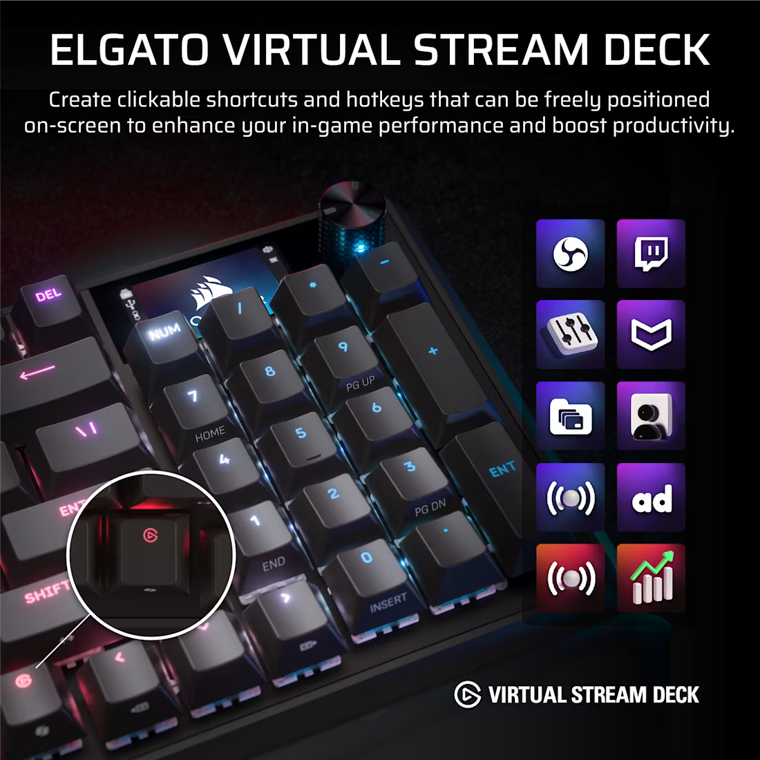 CORSAIR Vanguard 96-MLX Fusion Keyboard
