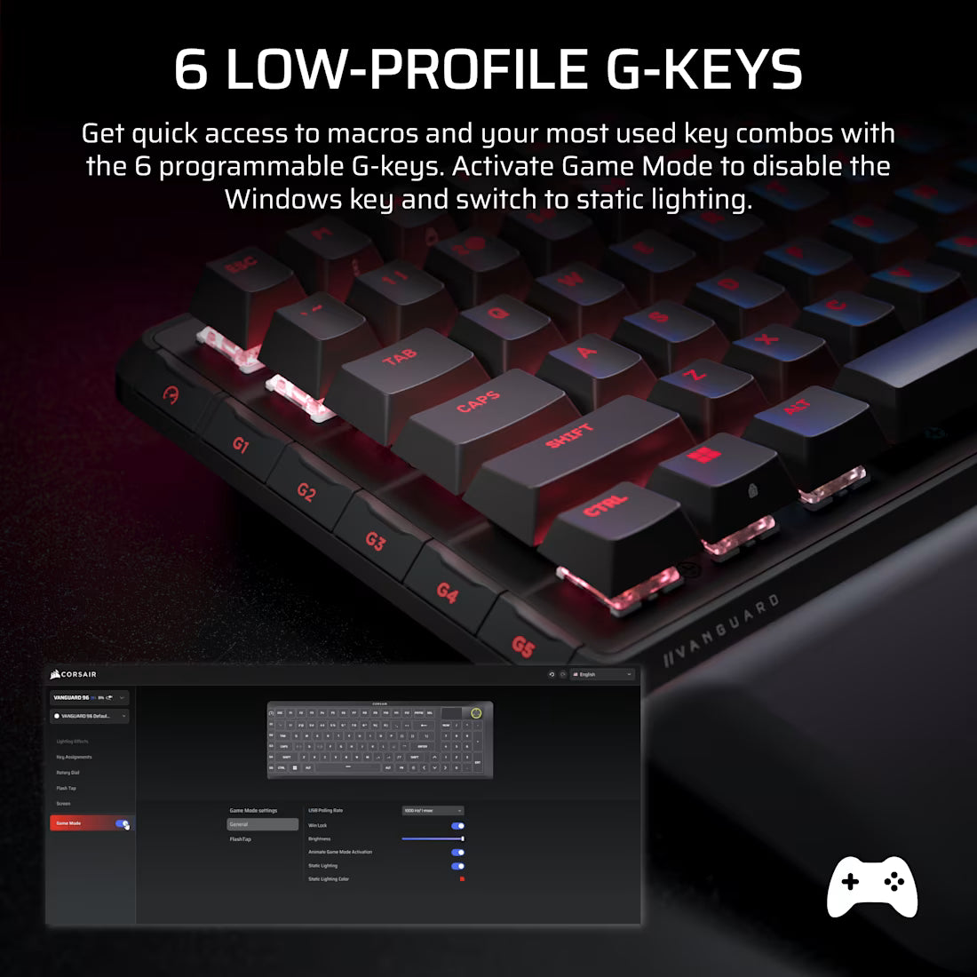 CORSAIR Vanguard 96-MLX Fusion Keyboard
