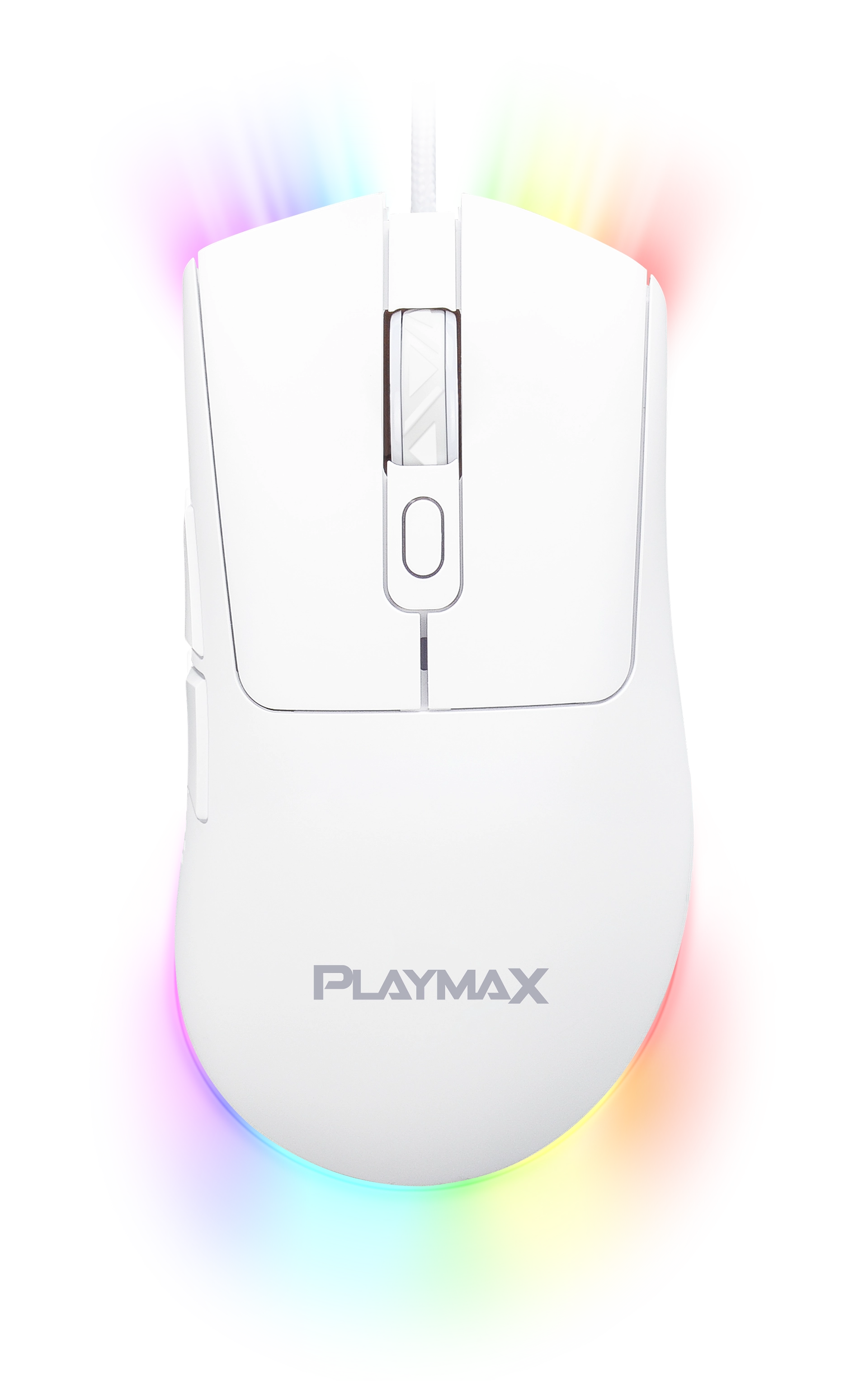 Playmax White RGB Gaming Mouse & Mat Combo