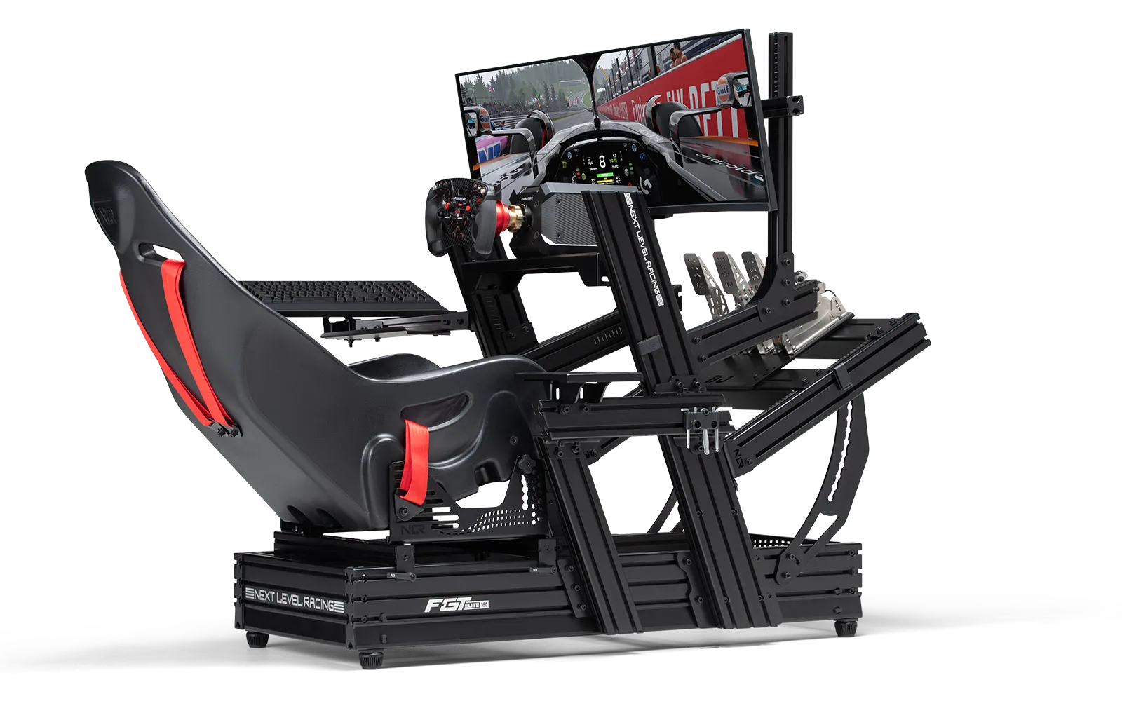 Next Level Racing F-GT 160 Cockpit- Wheel Plate Edition - Black