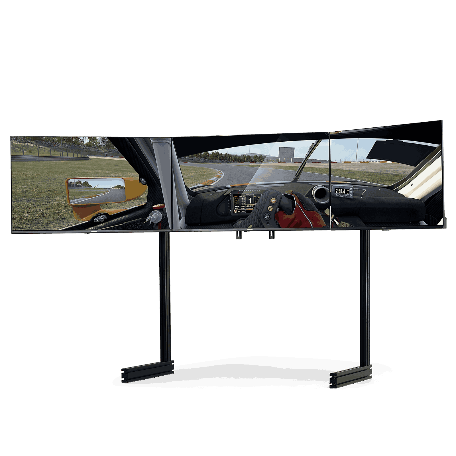 Next Level Racing Elite Free Standing Triple Monitor Add-On - Black Edition