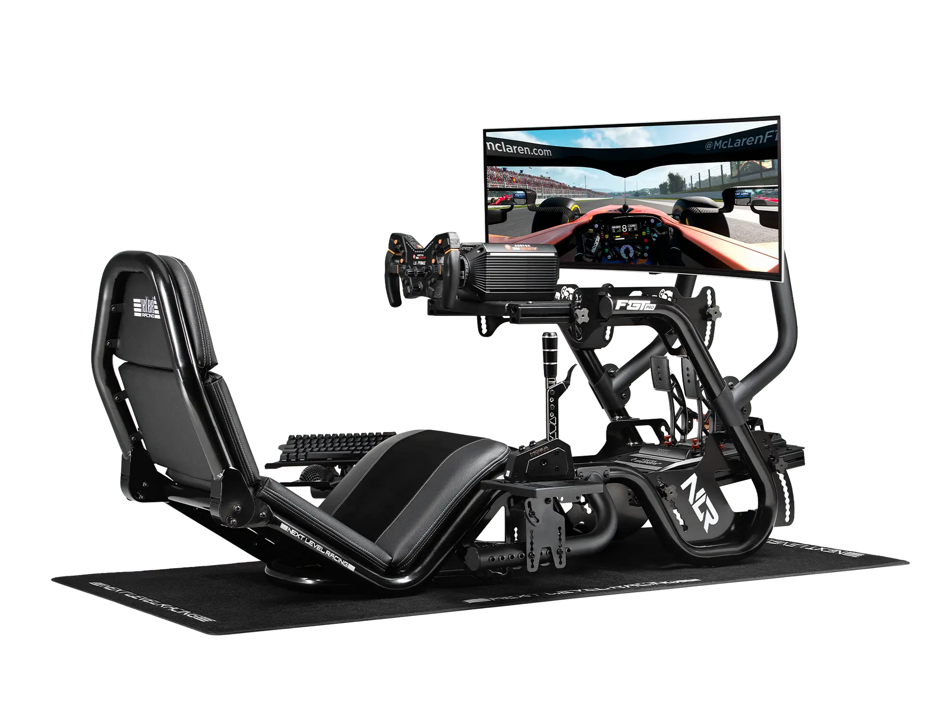 Next Level Racing F-GT Pro Formula & GT Racing Simulator Cockpit (Black Edition)