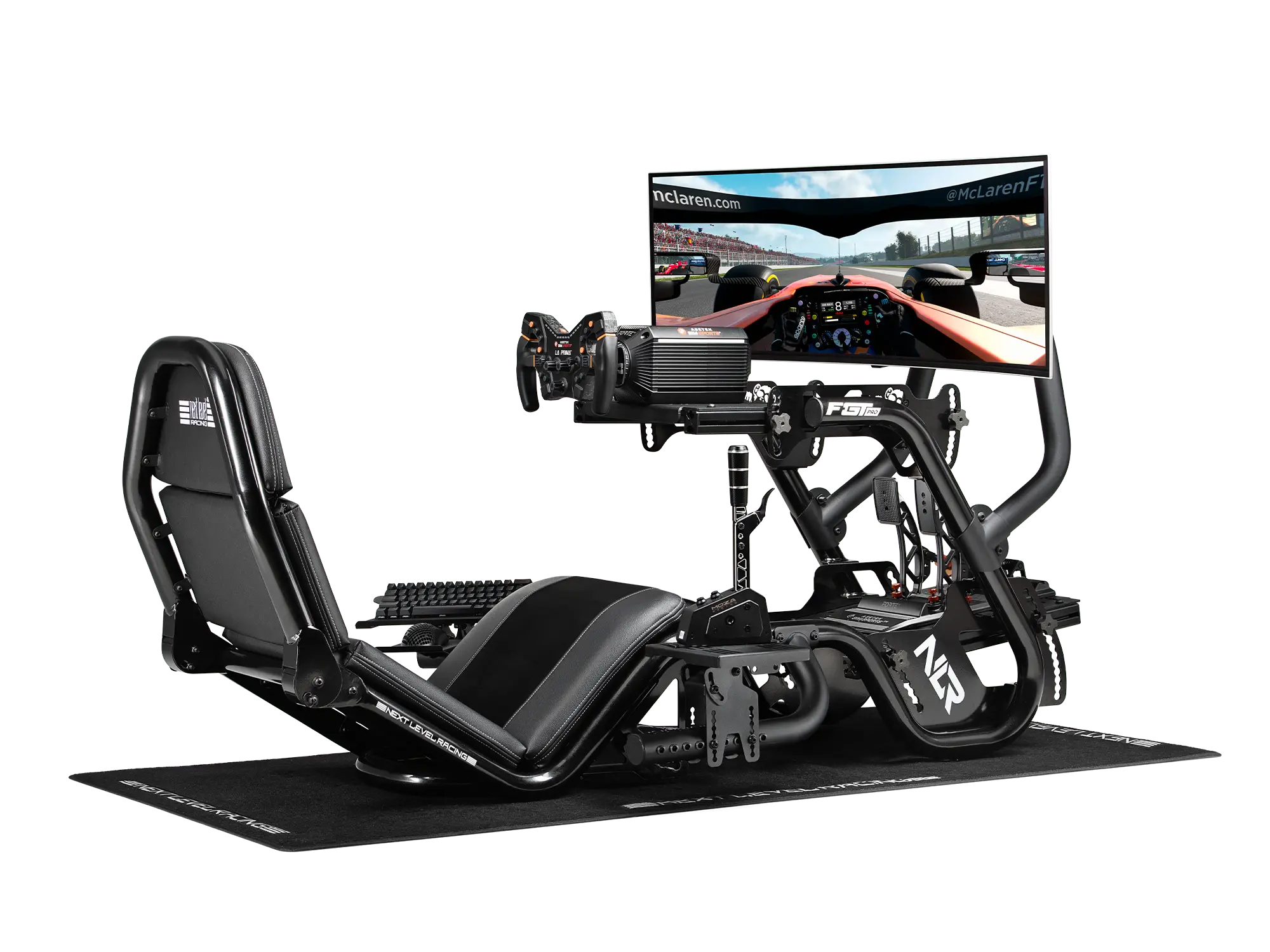 Next Level Racing F-GT Pro Formula & GT Racing Simulator Cockpit (Black Edition)