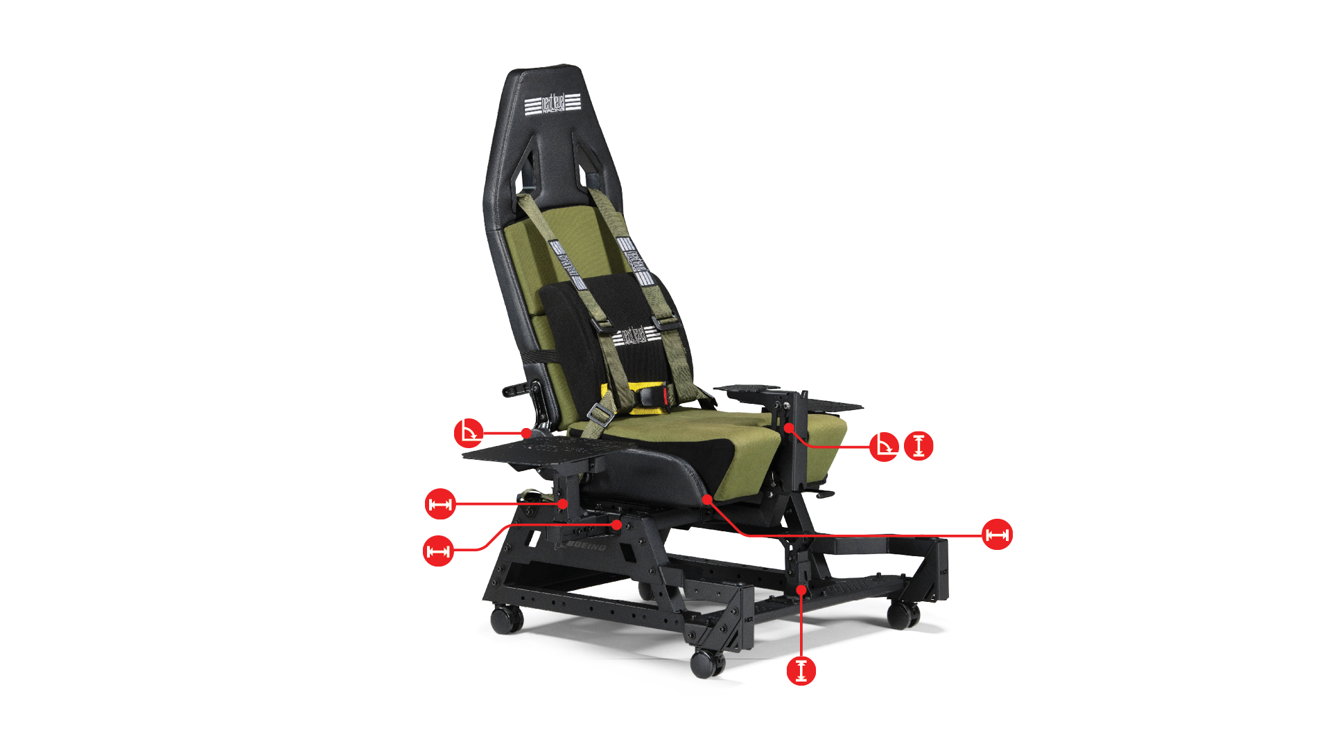 Next Level Racing Flight Simulator Cockpit (Boeing Military Edition)