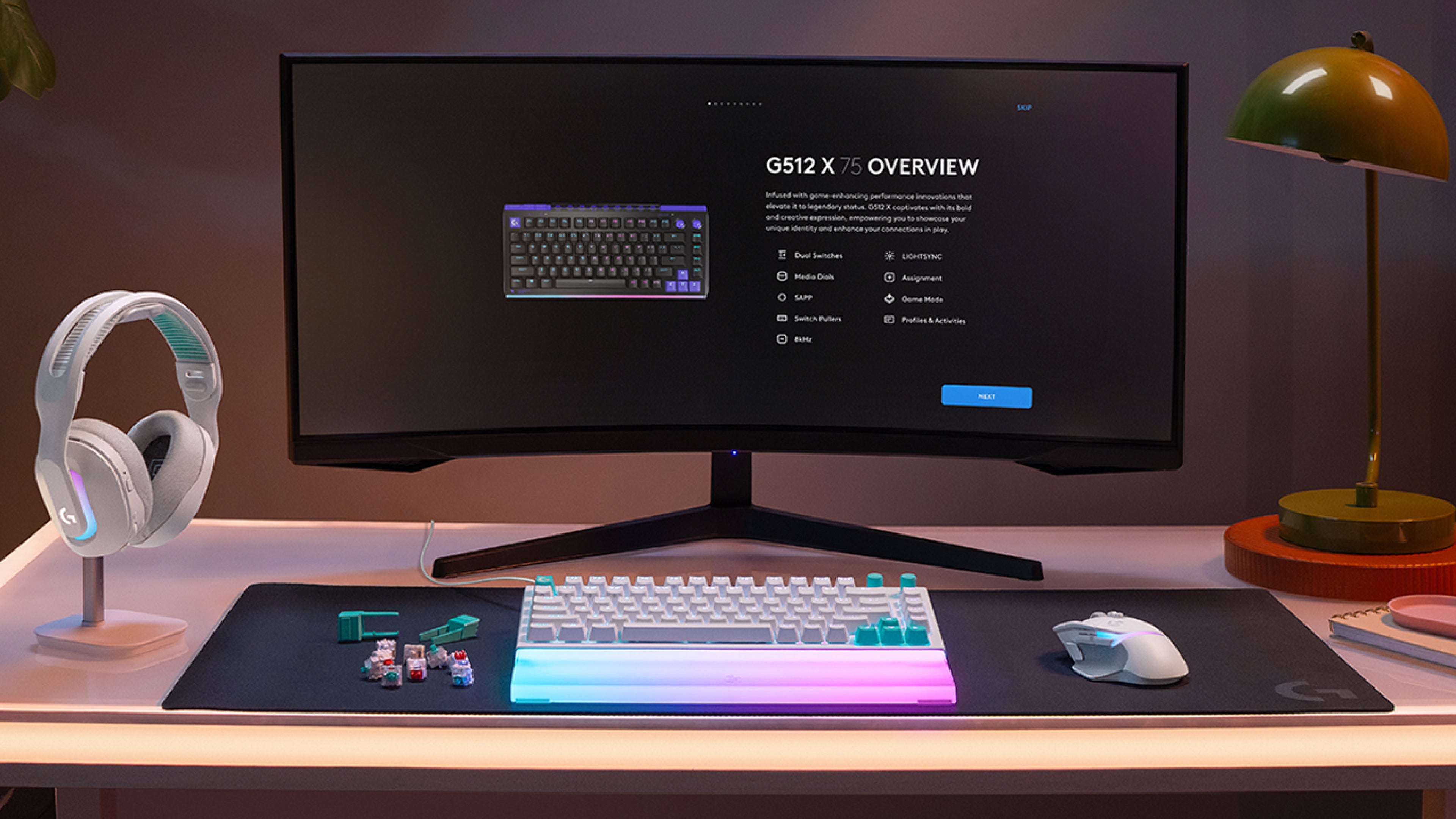 Logitech G512 X 75 Palm Rest
