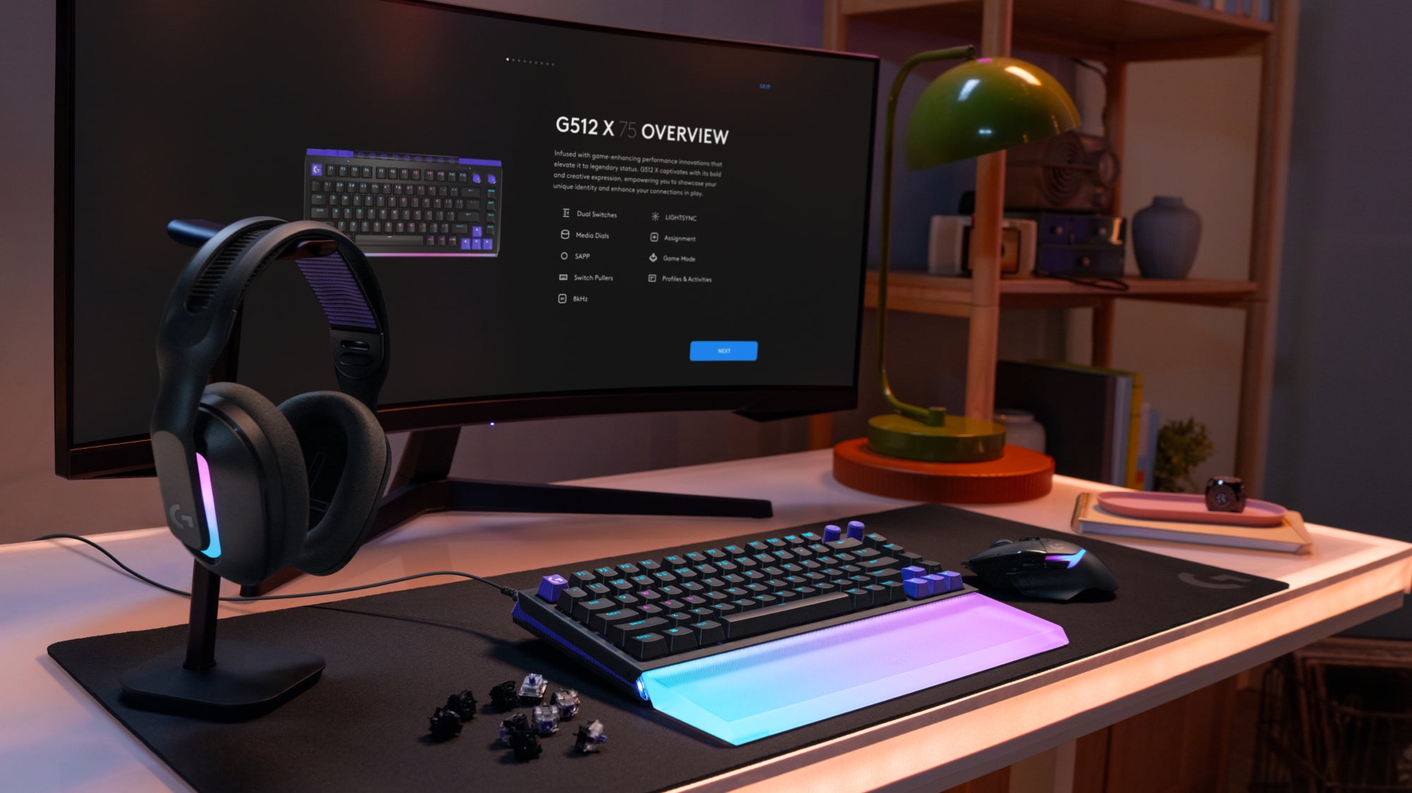 Logitech G512 X 75 Palm Rest
