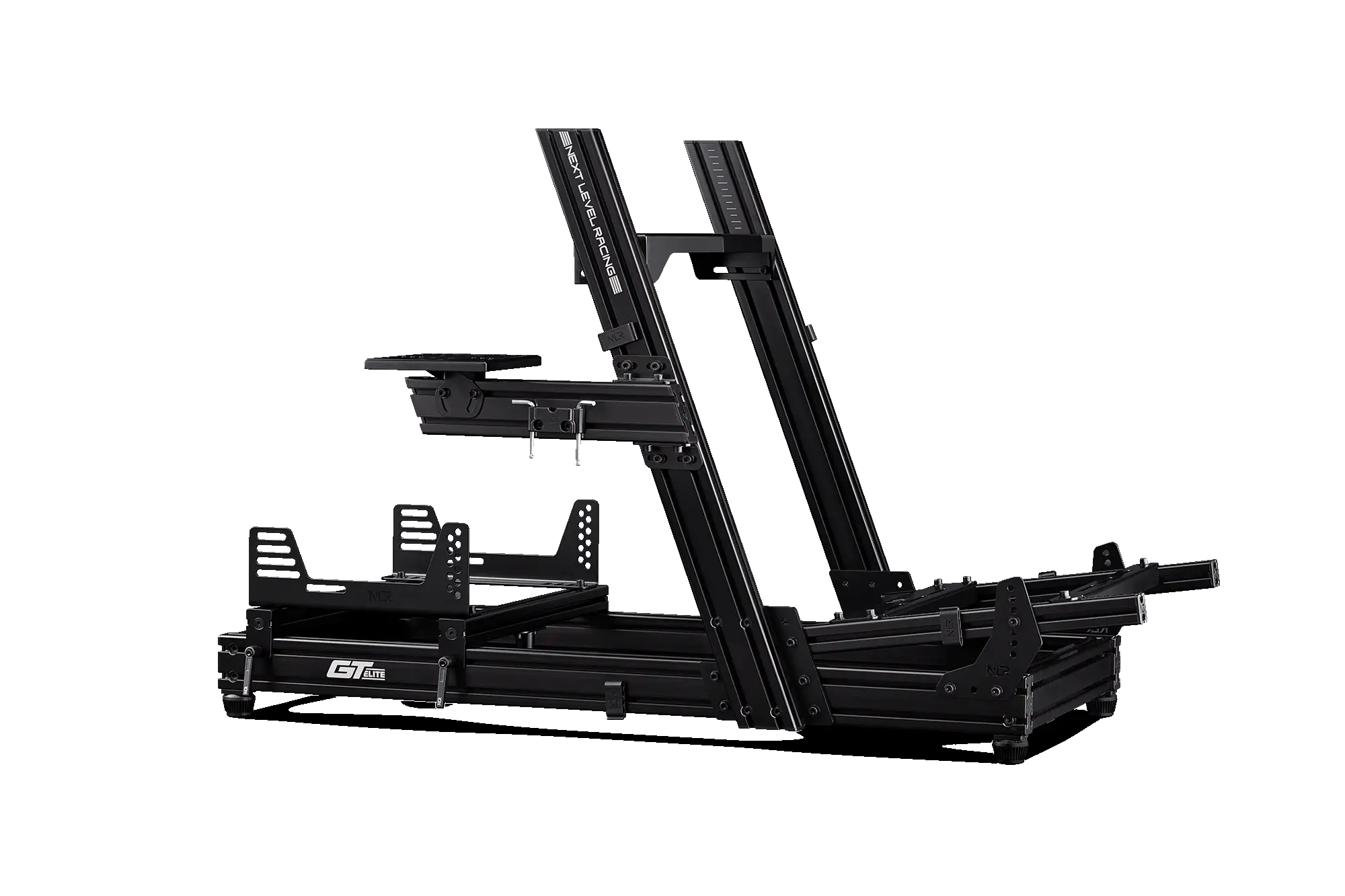 Next Level Racing GTElite Aluminium Simulator Cockpit - Wheel Plate Edition