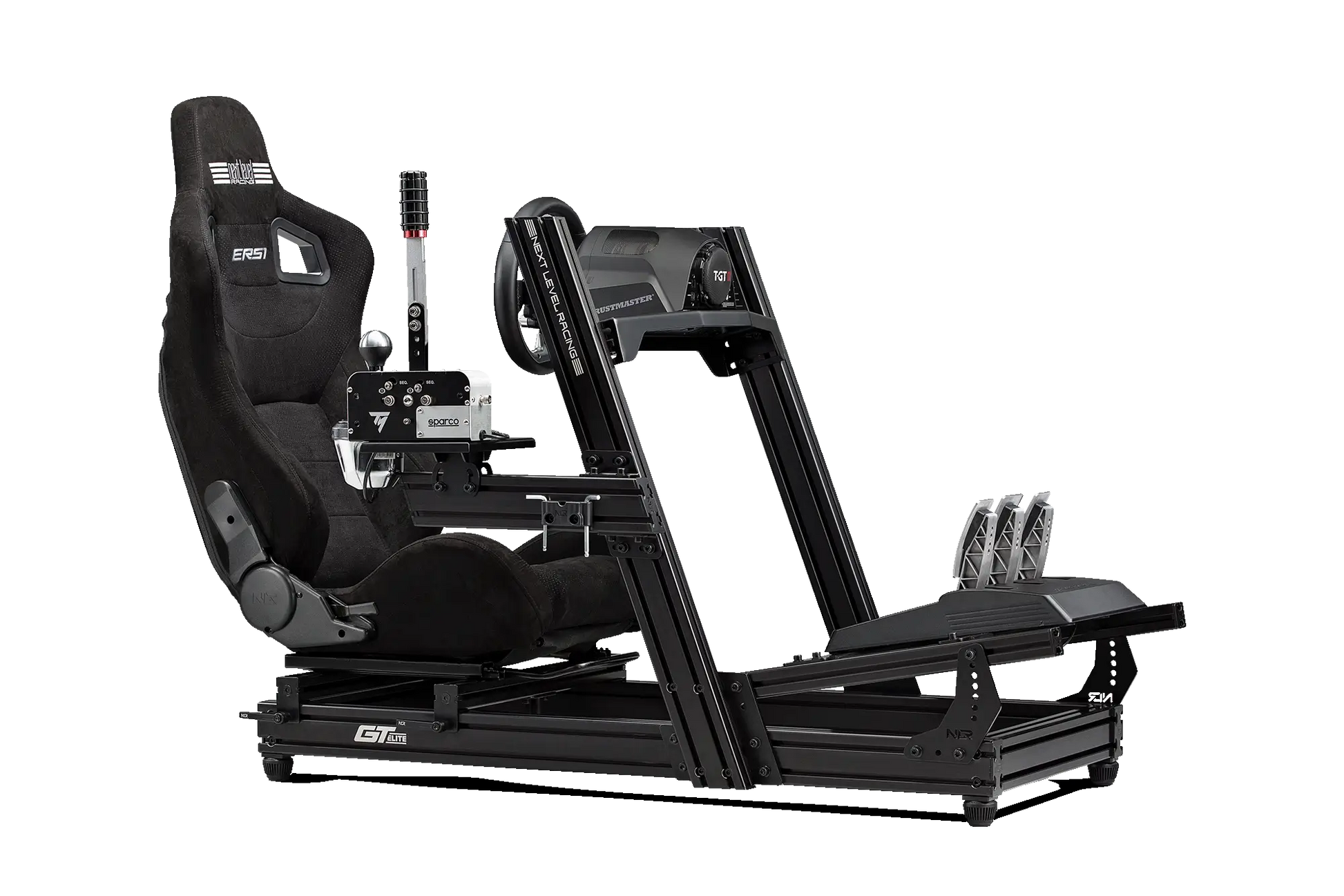 Next Level Racing GTElite Aluminium Simulator Cockpit - Wheel Plate Edition
