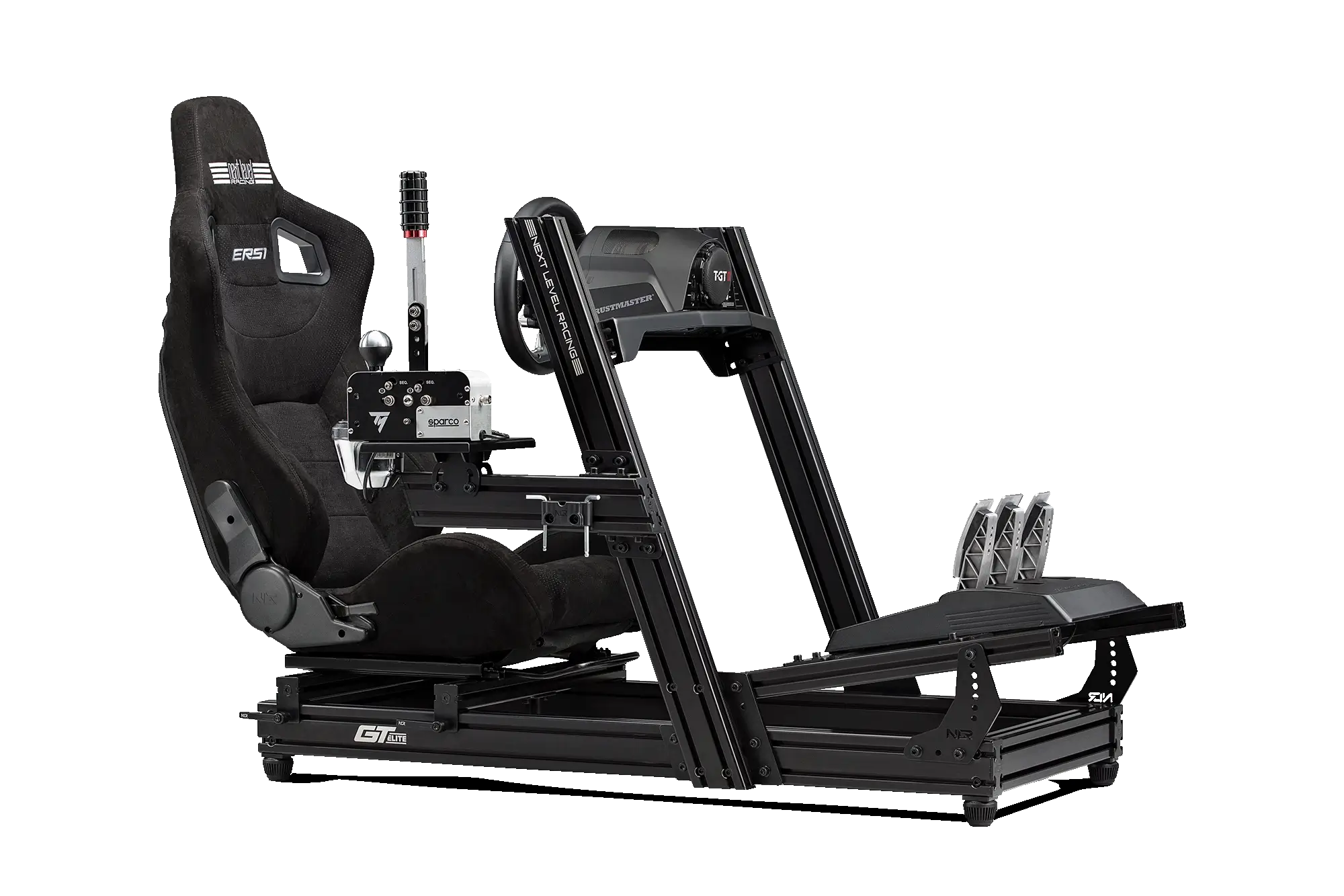 Next Level Racing GTElite Aluminium Simulator Cockpit - Wheel Plate Edition