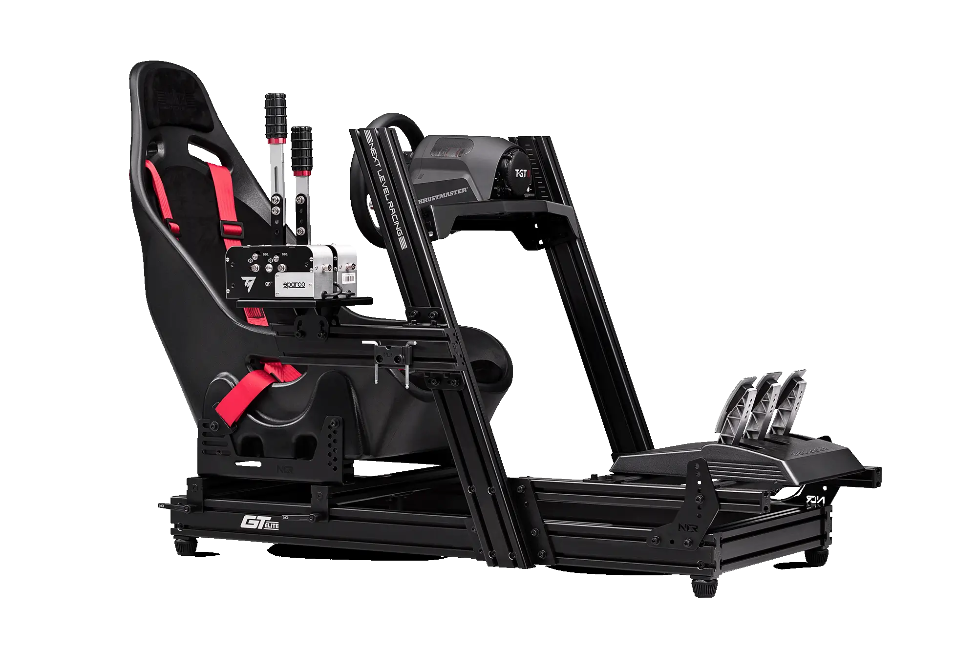 Next Level Racing GTElite Aluminium Simulator Cockpit - Wheel Plate Edition
