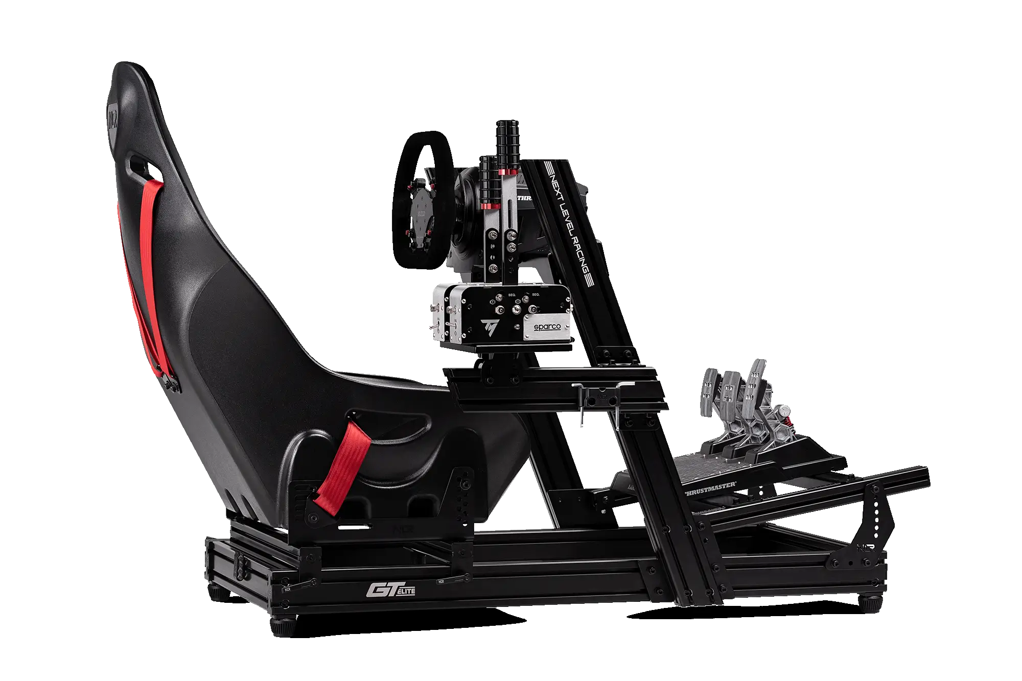Next Level Racing GTElite Aluminium Simulator Cockpit - Wheel Plate Edition