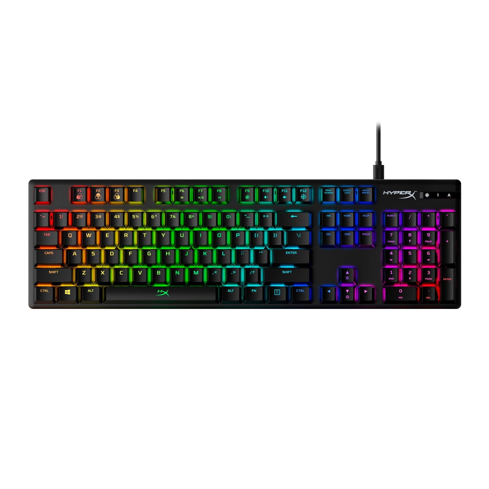 HyperX Alloy Origins RGB Mechanical Gaming Keyboard Aqua Switch US Layout