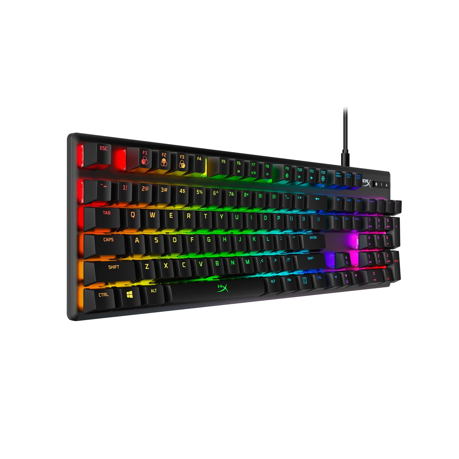 HyperX Alloy Origins RGB Mechanical Gaming Keyboard Aqua Switch US Layout