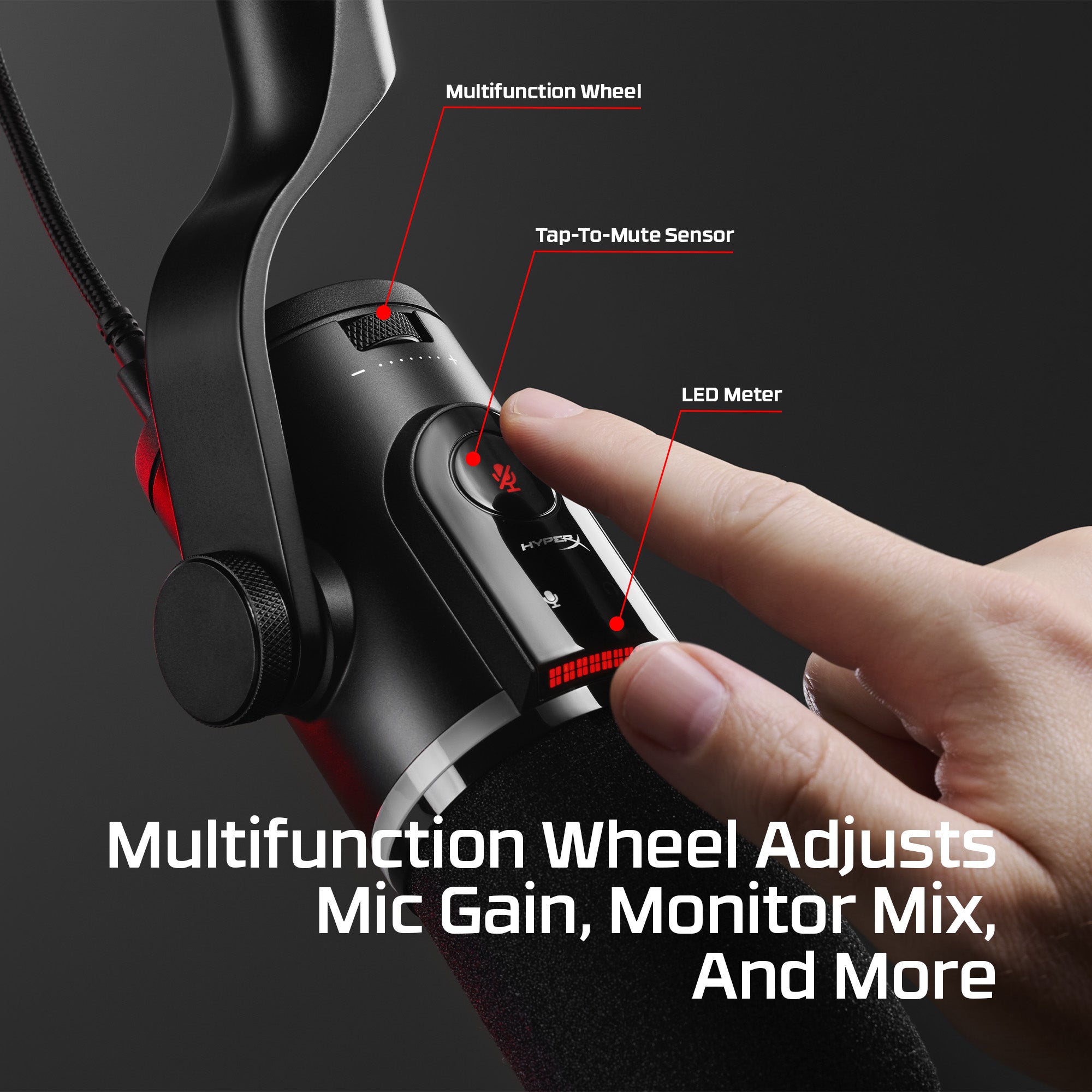 HyperX Flipcast - Streaming XLR/USB Dynamic Microphone