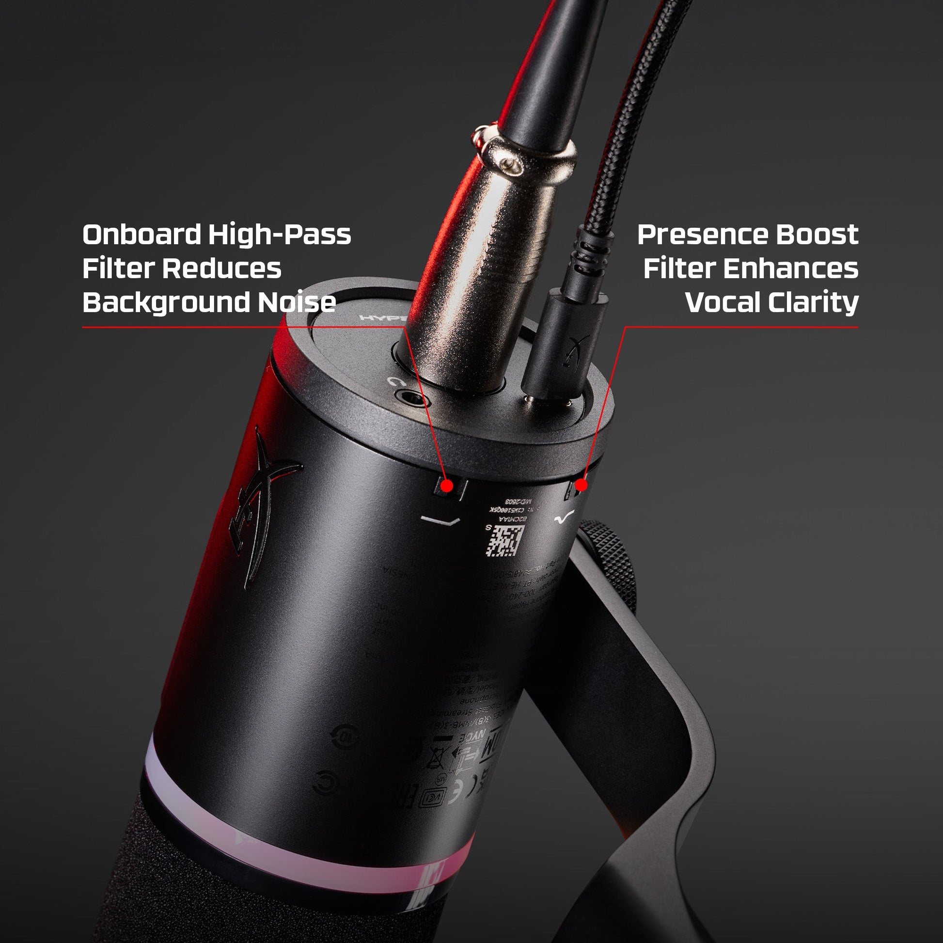 HyperX Flipcast - Streaming XLR/USB Dynamic Microphone