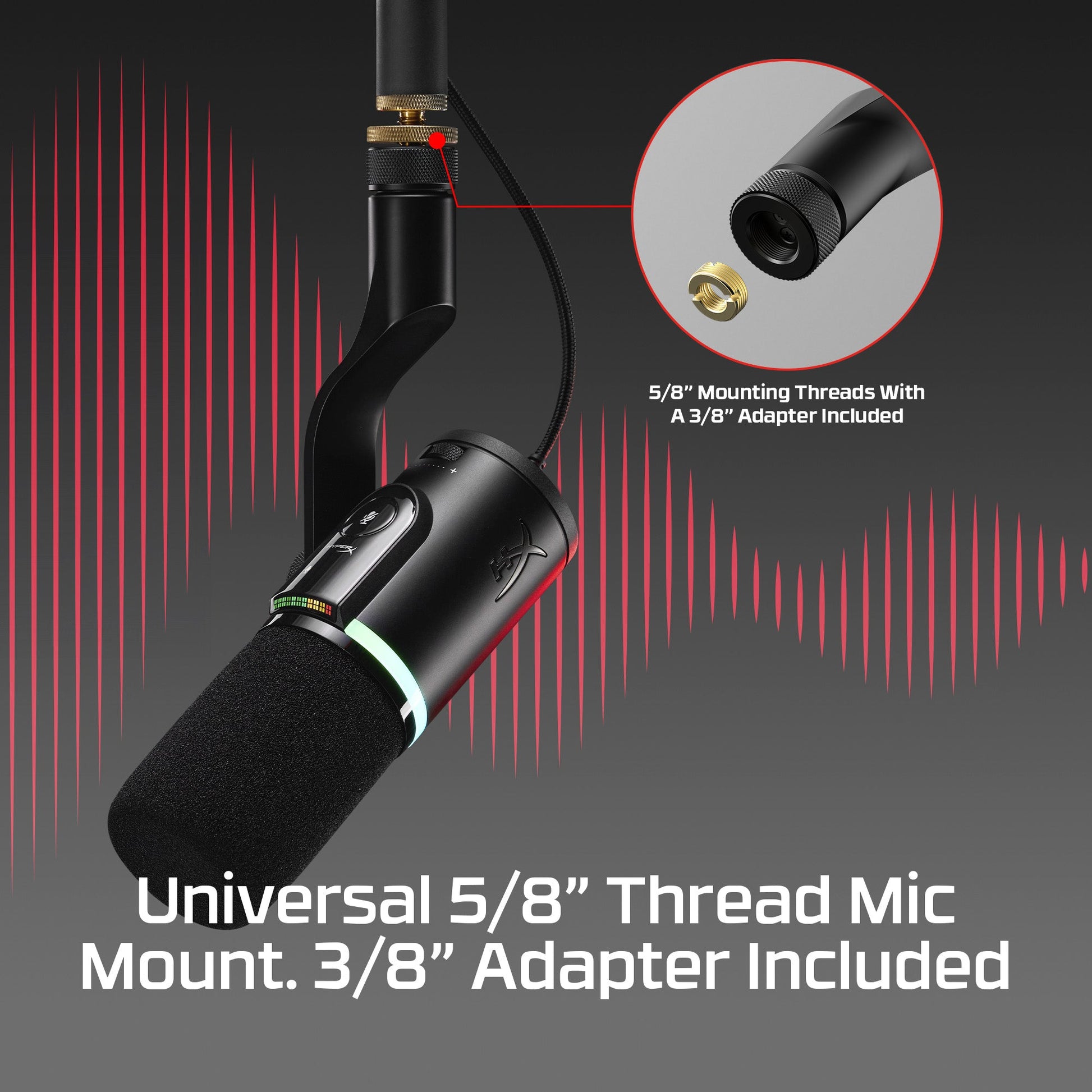 HyperX Flipcast - Streaming XLR/USB Dynamic Microphone