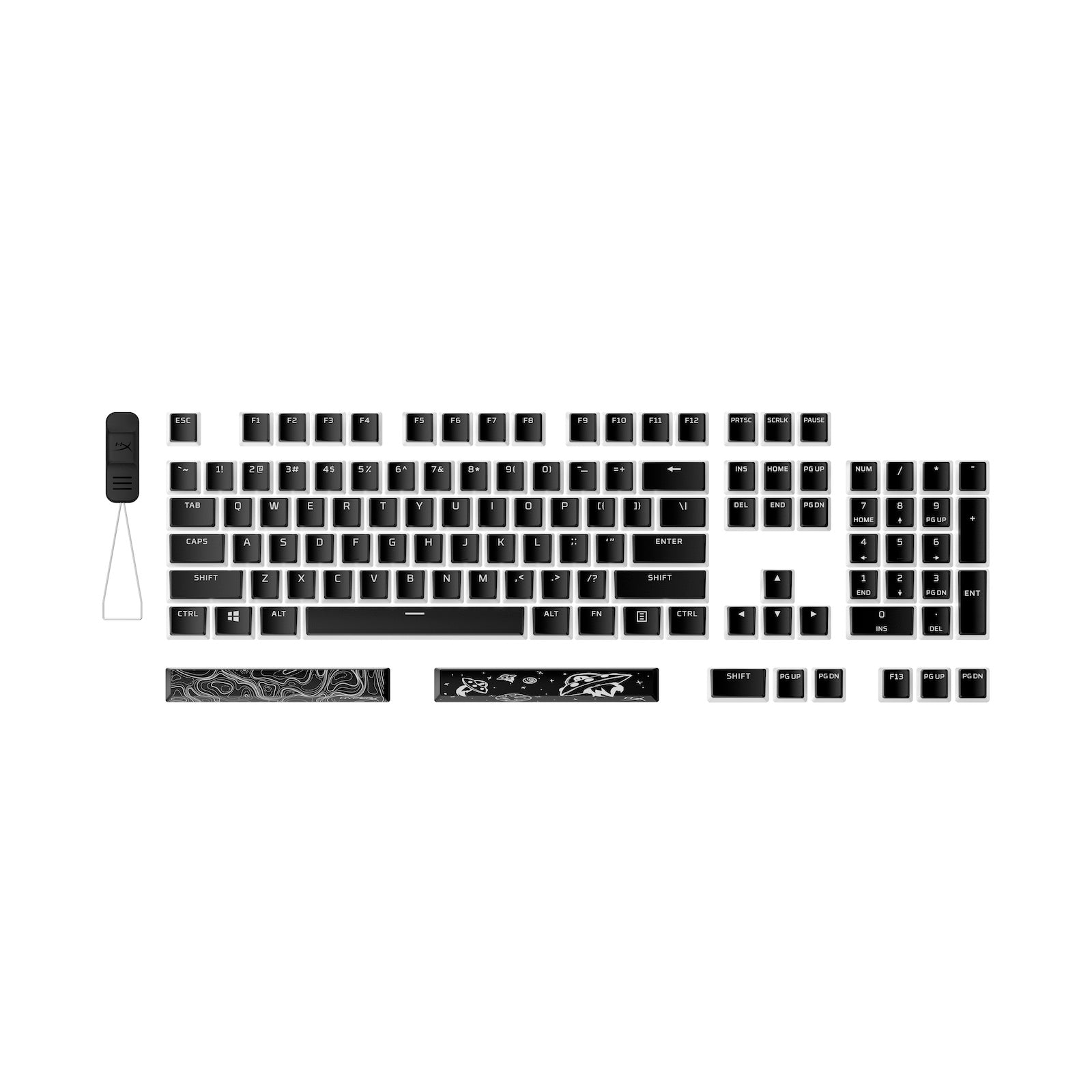 HyperX Pudding Keycaps Pink (PBT US Layout)
