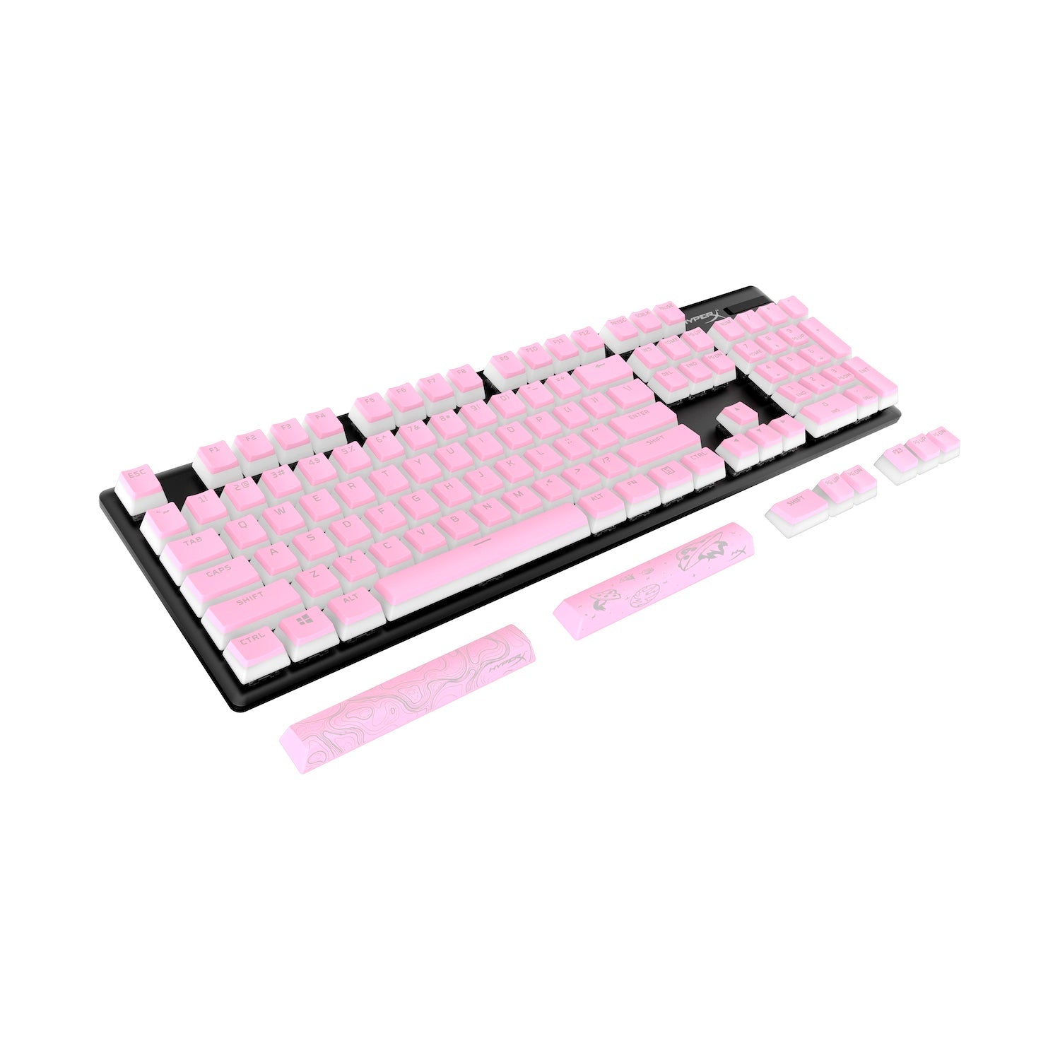 HyperX Pudding Keycaps Pink (PBT US Layout)
