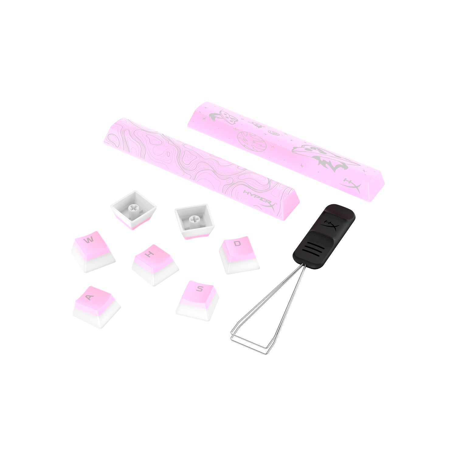 HyperX Pudding Keycaps Pink (PBT US Layout)