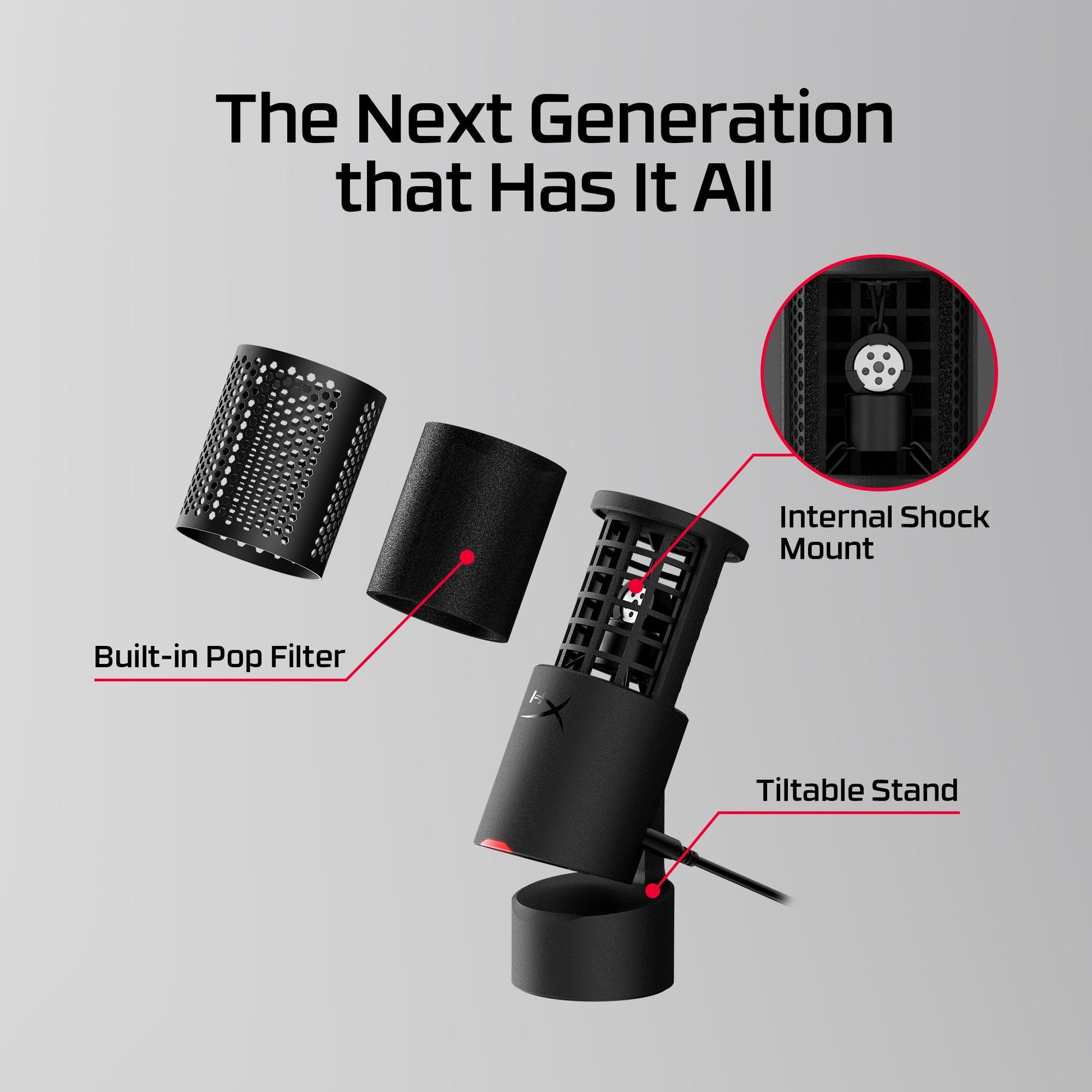 HyperX Solocast 2- Gaming USB Microphone