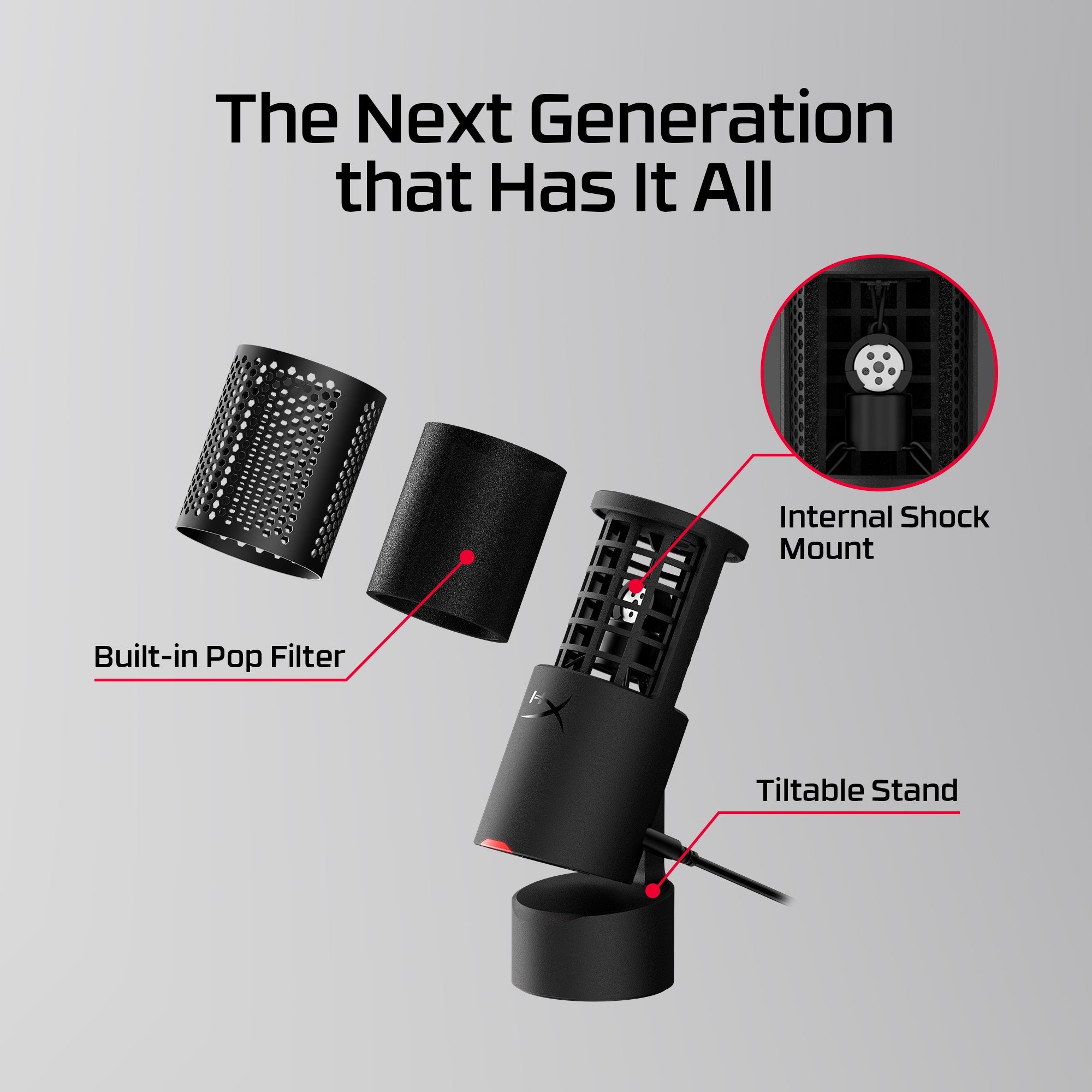 HyperX Solocast 2- Gaming USB Microphone