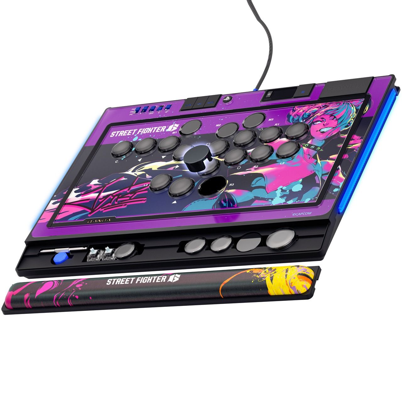 Qanba Sapphire Arcade Controller: Street Fighter Juri Han Edition - PS5/PS4/PC