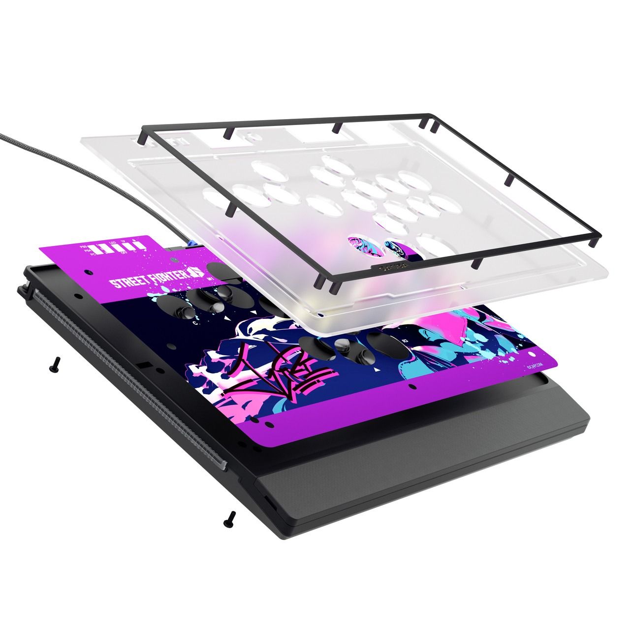 Qanba Sapphire Arcade Controller: Street Fighter Juri Han Edition - PS5/PS4/PC