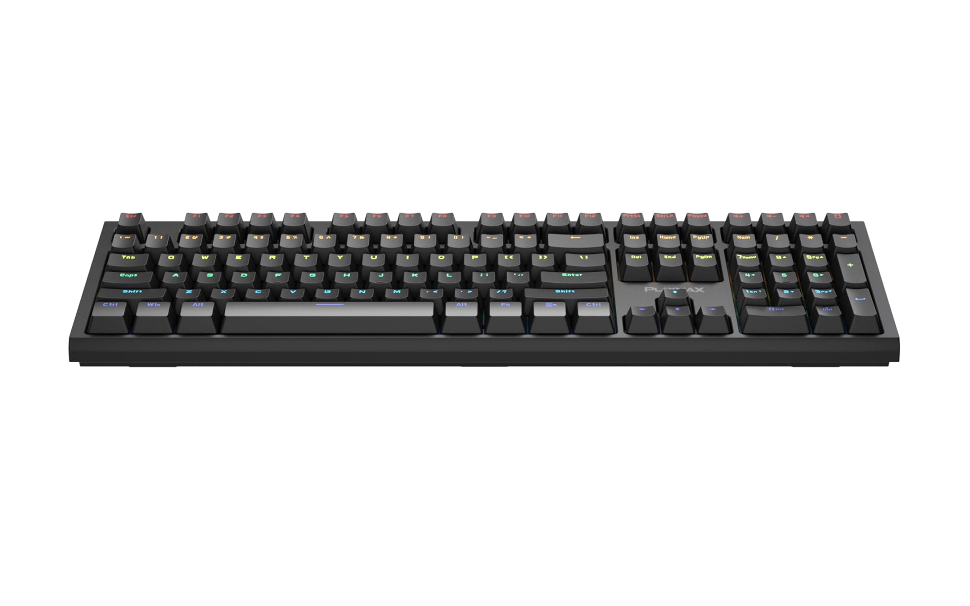 Playmax PRO Black RGB Mechanical Gaming Keyboard w/ Bonus Purple Key Caps