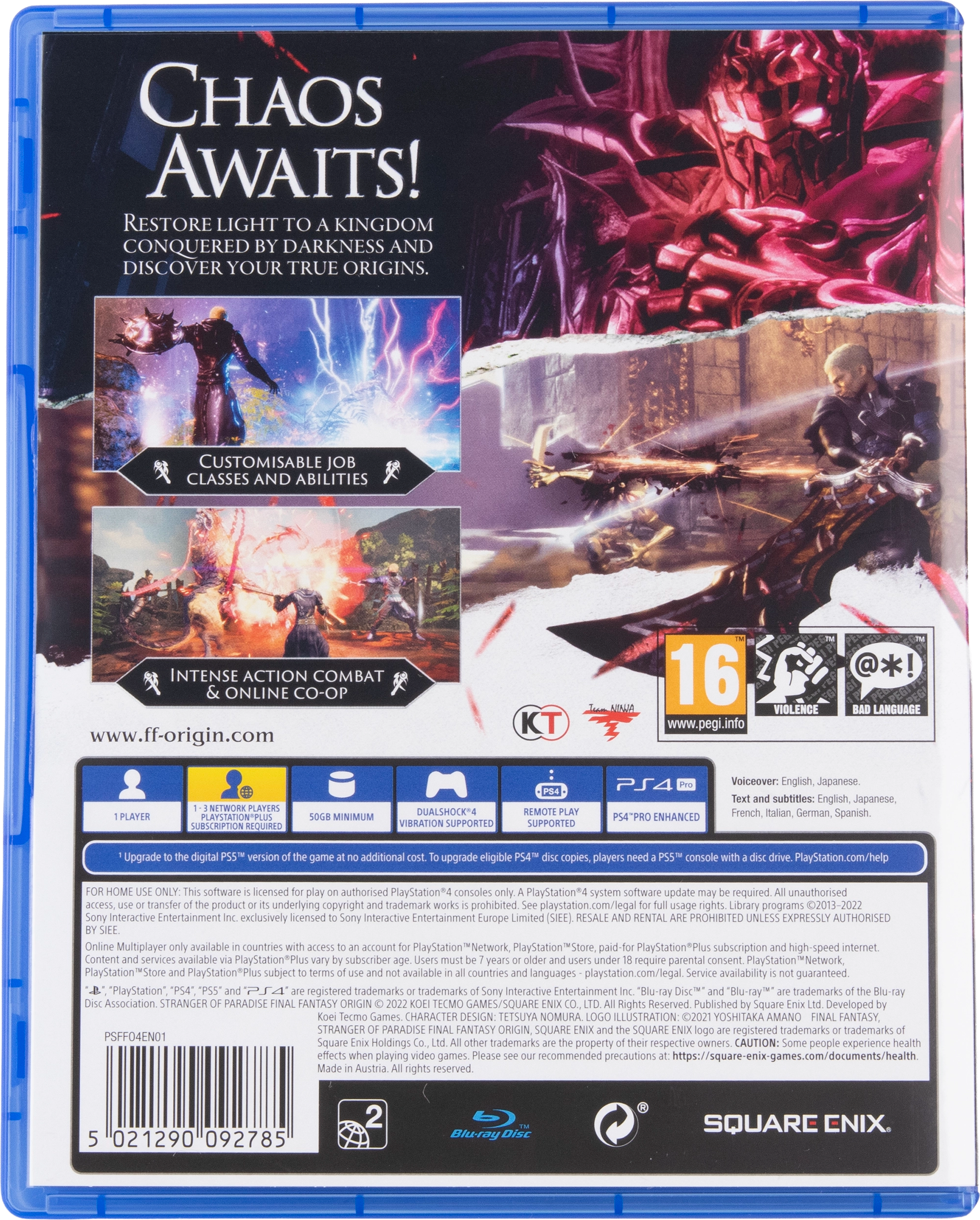 Stranger of Paradise: Final Fantasy Origin - PS4
