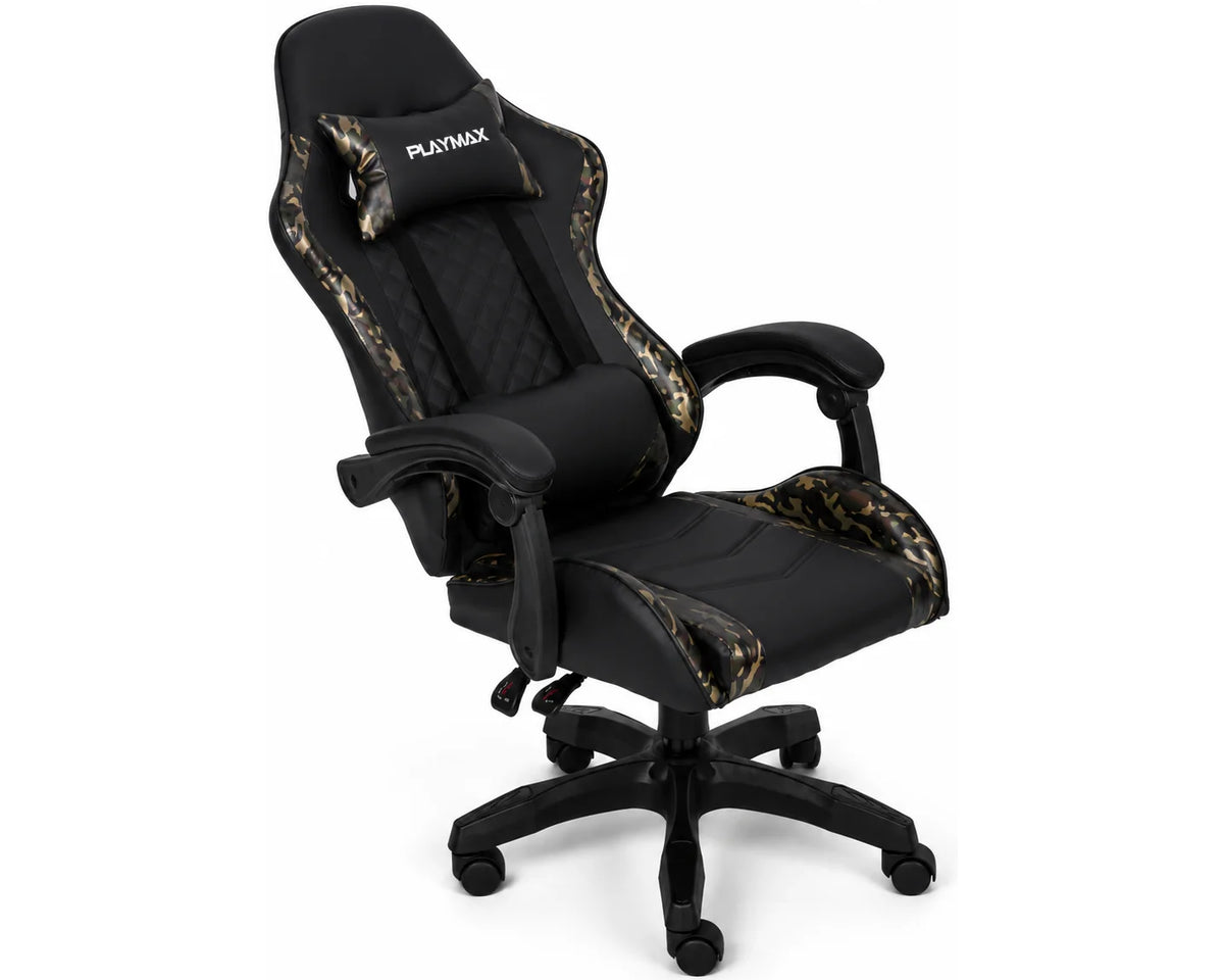 Playmax Studio Core Gaming Chair - Jungle Camo/Black