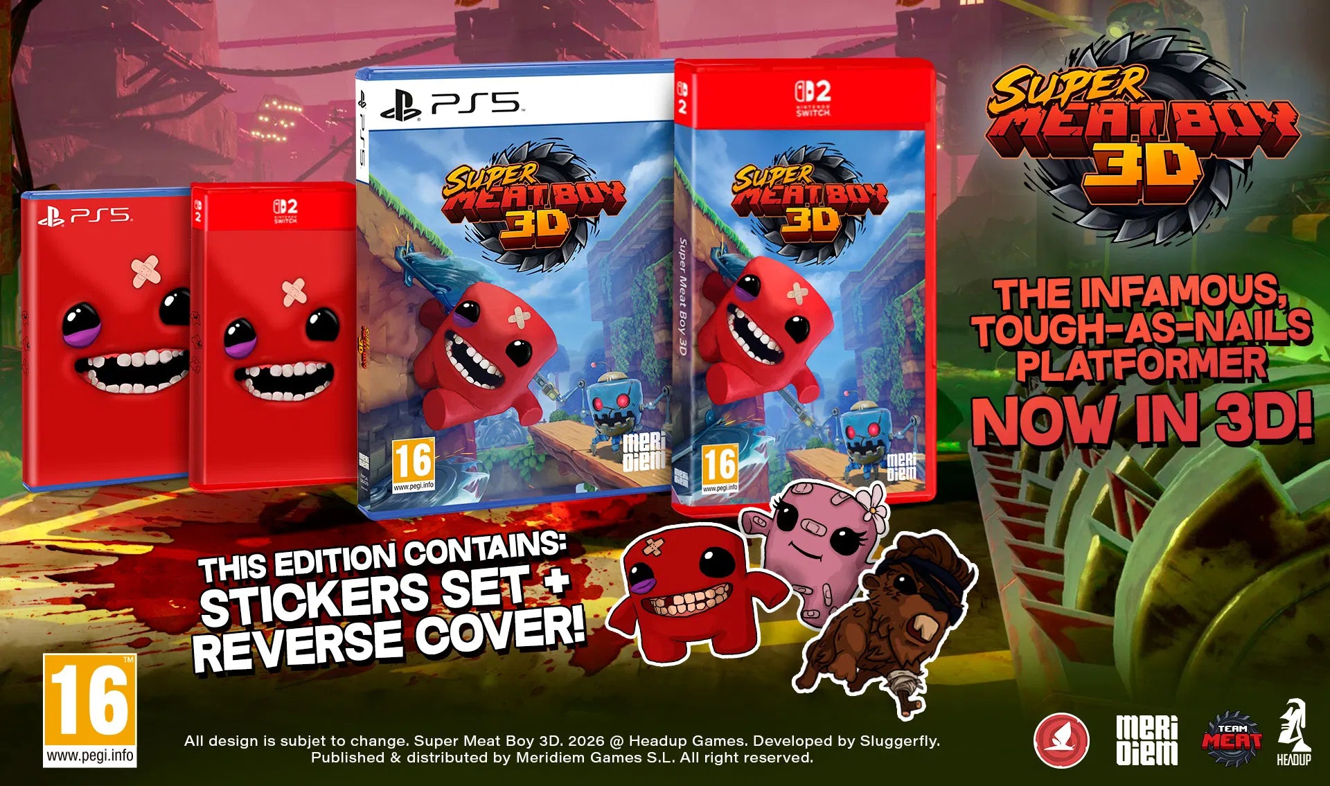Super Meat Boy 3D - Nintendo Switch 2